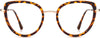 Aleena Cateye Tortoise Eyeglasses from ANRRI, front view