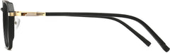 Alessandra Geometric Black Eyeglasses from ANRRI, side view