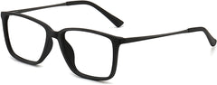 Allen Square Black Eyeglasses from ANRRI, angle view