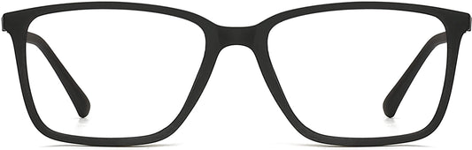 Allen Square Black Eyeglasses from ANRRI, front view