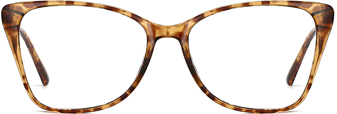 Alvie Cateye Tortoise Eyeglasses from ANRRI, front view