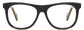 Amelie Round Black Eyeglasses from ANRRI, front view