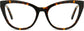 Anais Cateye Tortoise Eyeglasses from ANRRI, front view
