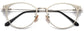 Anakin Round Silver Eyeglasses from ANRRI, closed view