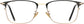 Anaya Browline Black Eyeglasses from ANRRI, front view