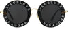 Andrea Black Stainless steel Sunglasses from ANRRI, front view