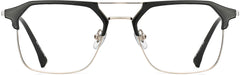 Andy Browline Black Eyeglasses from ANRRI, front view