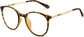 Angela Round Tortoise Eyeglasses from ANRRI, angle view