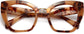 Angie Cateye Tortoise Eyeglasses from ANRRI, closed view