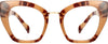Angie Cateye Tortoise Eyeglasses from ANRRI, front view