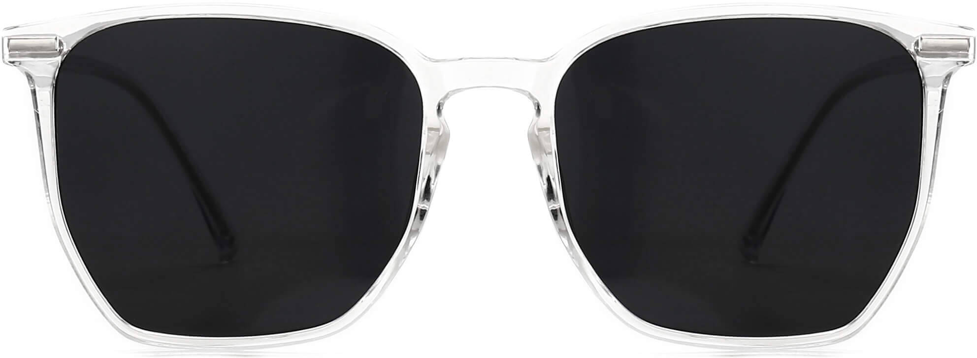 Anthony Clear Plastic Sunglasses from ANRRI, front view