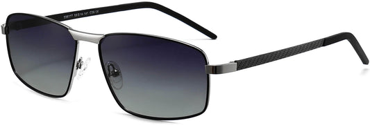 Antonio Black Stainless steel Sunglasses from ANRRI, angle view