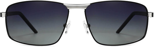 Antonio Black Stainless steel Sunglasses from ANRRI, front view