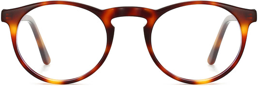 Arad round tortoise Eyeglasses from ANRRI, front view