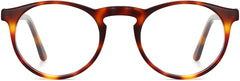 Arad round tortoise Eyeglasses from ANRRI, front view