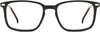 Ares Square Black Eyeglasses from ANRRI, front view