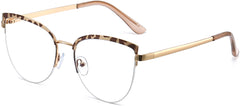 Arielle Cateye Tortoise Eyeglasses from ANRRI, angle view