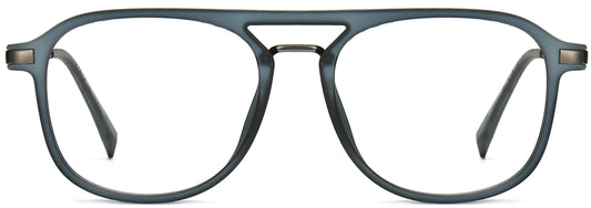 Arjun Round Blue Eyeglasses from ANRRI