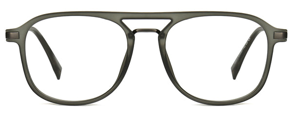 Arjun Round Gray Eyeglasses from ANRRI