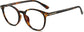 Arlo Round Tortoise Eyeglasses from ANRRI, angle view