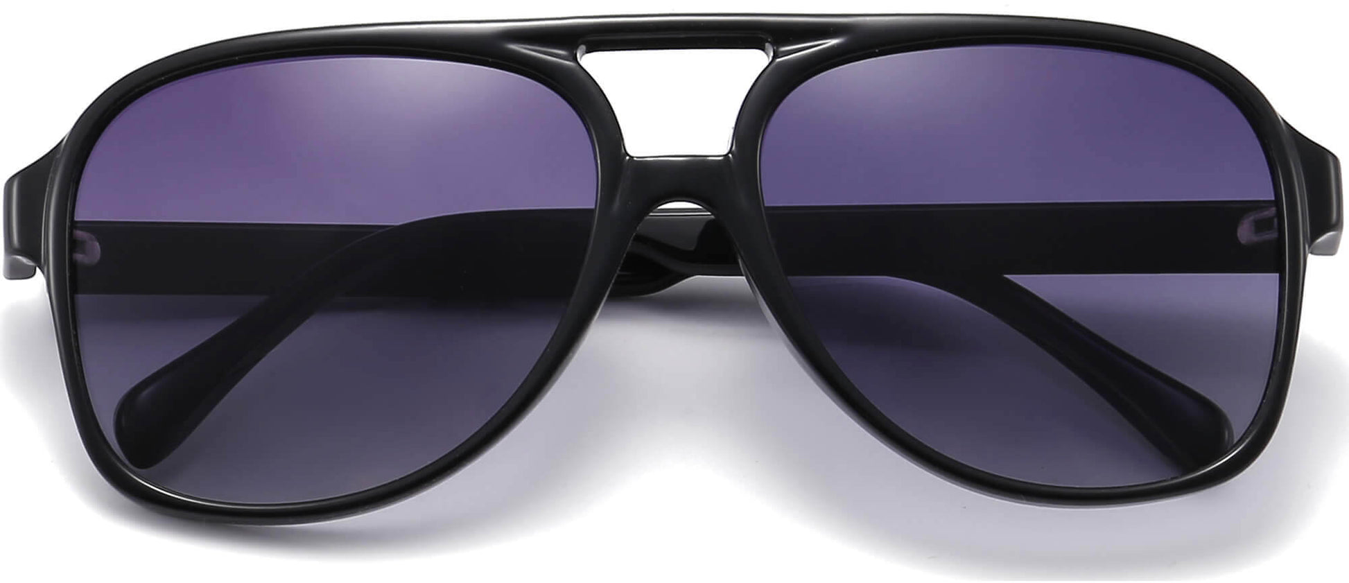 Asher Black Plastic Sunglasses from ANRRI