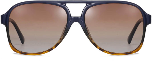 Asher Blue Tortoise Plastic Sunglasses from ANRRI