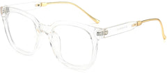 Ashlyn Square Clear Eyeglasses from ANRRI, angle view
