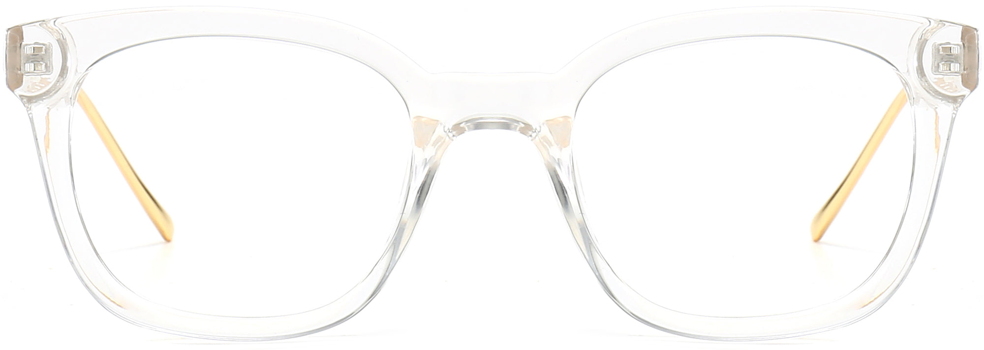 Ashlyn Square Clear Eyeglasses from ANRRI, front view
