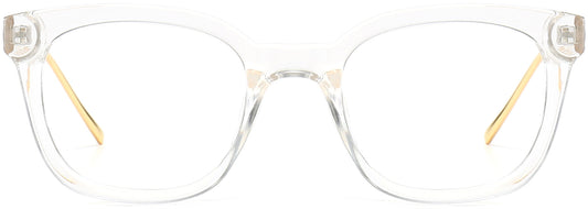 Ashlyn Square Clear Eyeglasses from ANRRI, front view