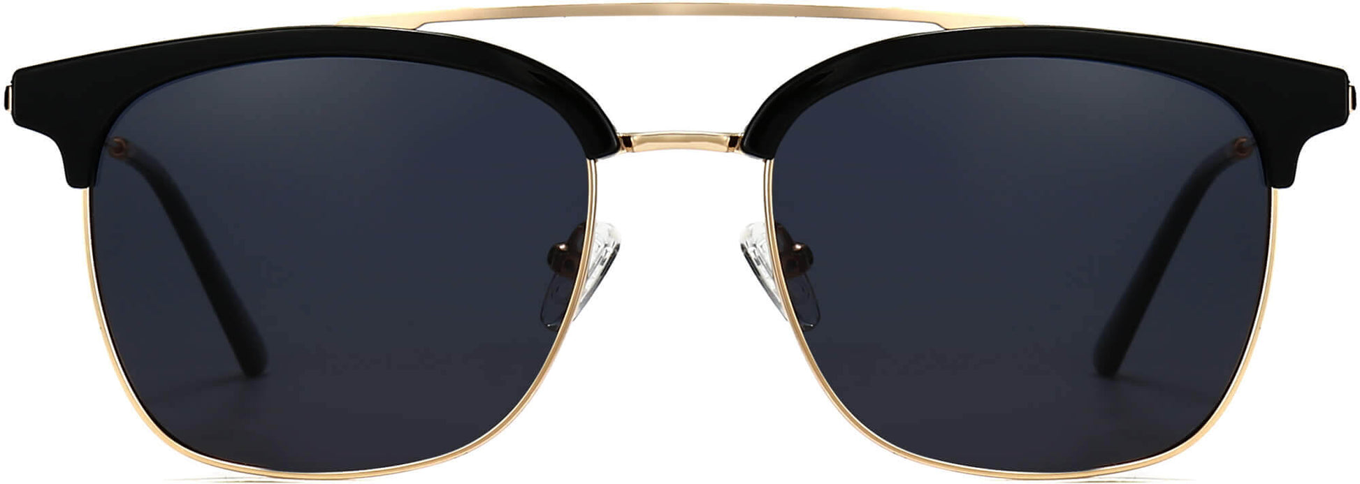 Ashton Black Plastic Sunglasses from ANRRI, front view