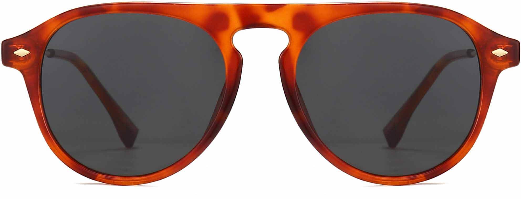 Athena Tortoise Acetate Sunglasses from ANRRI, front view