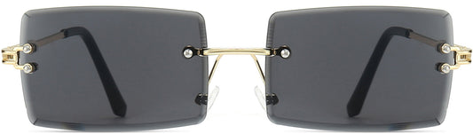 Aubrey Black Stainless steel Sunglasses from ANRRI