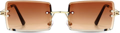 Aubrey Brown Stainless steel Sunglasses from ANRRI