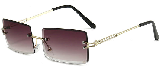 Aubrey Gradient Gray Stainless steel Sunglasses from ANRRI
