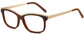 Aubrie Cateye Brown Eyeglasses from ANRRI, angle view