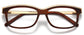 Aubrie Cateye Brown Eyeglasses from ANRRI, closed view