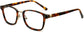 Aurora Square Tortoise Eyeglasses from ANRRI, angle view