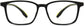Axton Square Black Eyeglasses from ANRRI, front view