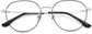 Ayaan Round Black Eyeglasses from ANRRI, closed view