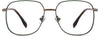 Azariah Square Green Eyeglasses from ANRRI, front view