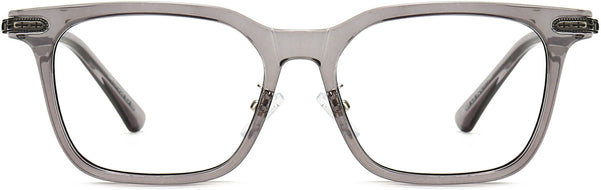 Aziel Square Gray Silver Eyeglasses from ANRRI