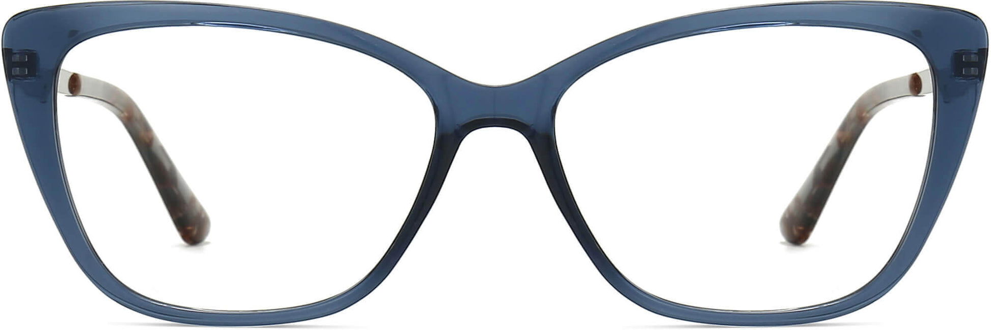 Bail Cateye Blue Eyeglasses from ANRRI, front view