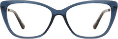 Bail Cateye Blue Eyeglasses from ANRRI, front view
