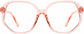 Bailey Geometric Pink Eyeglasses from ANRRI, front view