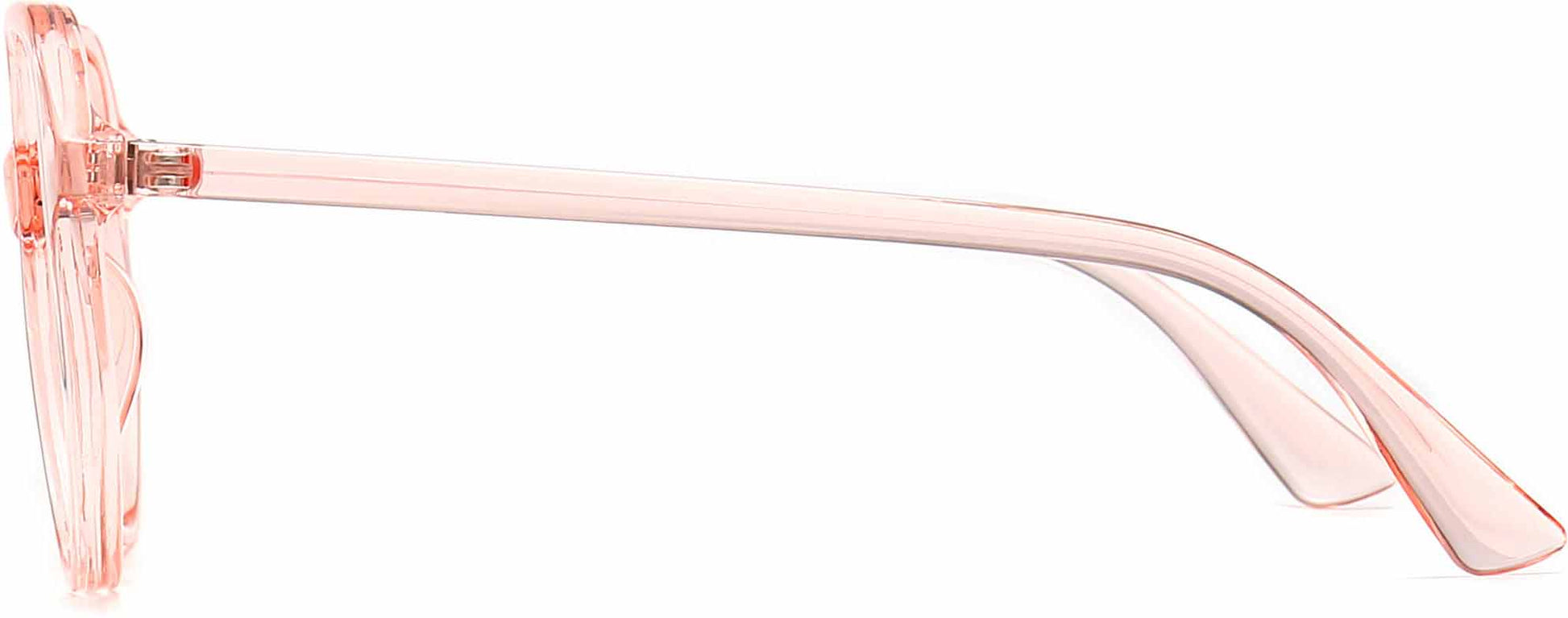Bailey Geometric Pink Eyeglasses from ANRRI, side view