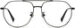 Baker Aviator Black Eyeglasses from ANRRI, front view