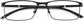 Barnett Rectangle Black Eyeglasses from ANRRI