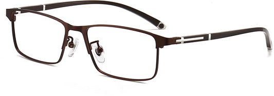 Barnett Rectangle Brown Eyeglasses from ANRRI