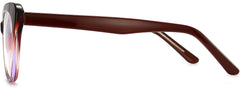 Beatrice Cateye Red Tortoise Eyeglasses from ANRRI, side view