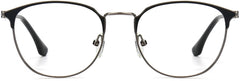 Benson Round Black Eyeglasses from ANRRI, front view